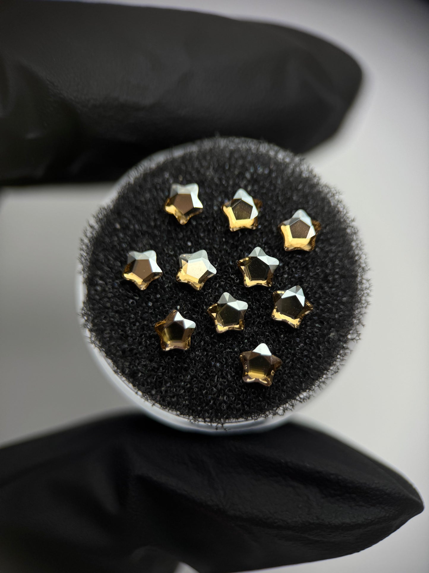 Pack 10 gemas dentales Starflower SWAROVSKI® - Crystal golden shadow