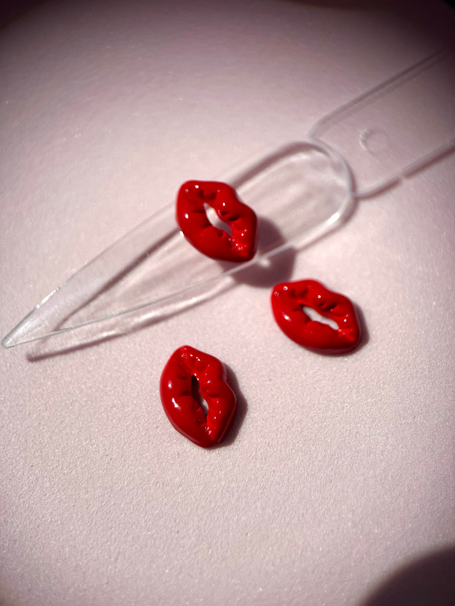 Decoración de resina labios - 2 uds