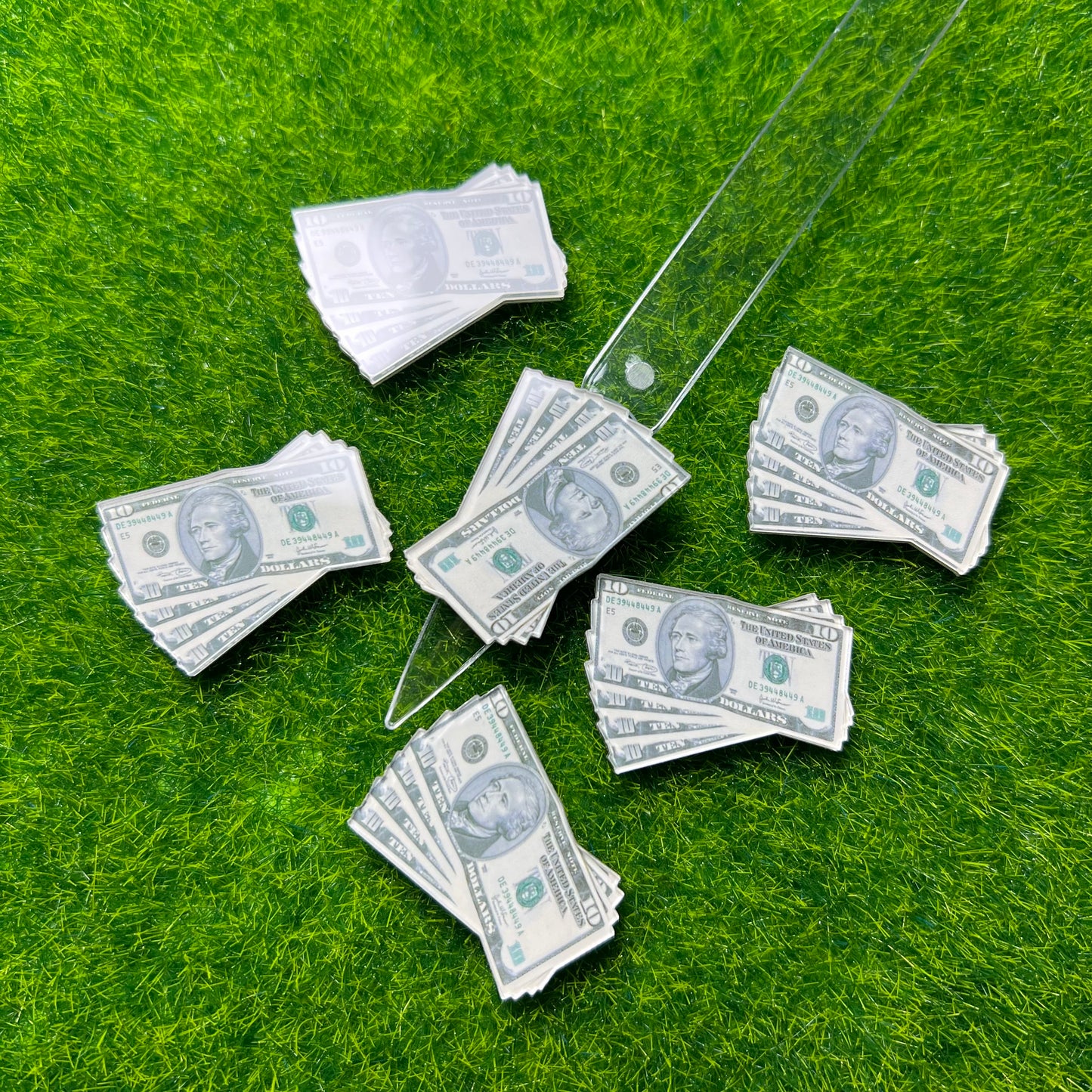 Decoración fajo de billetes