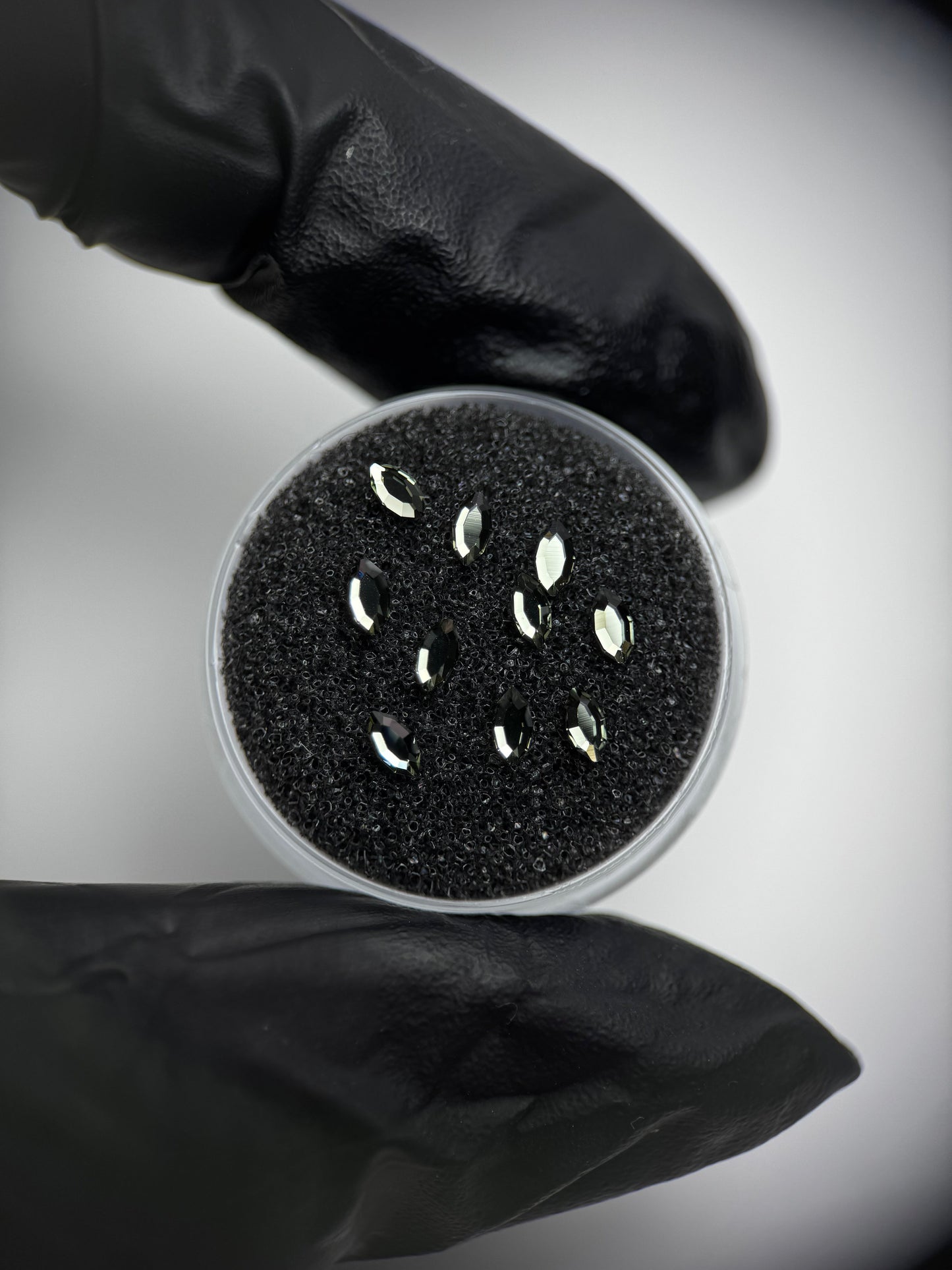 Pack 10 Navette SWAROVSKI® - Black Diamond