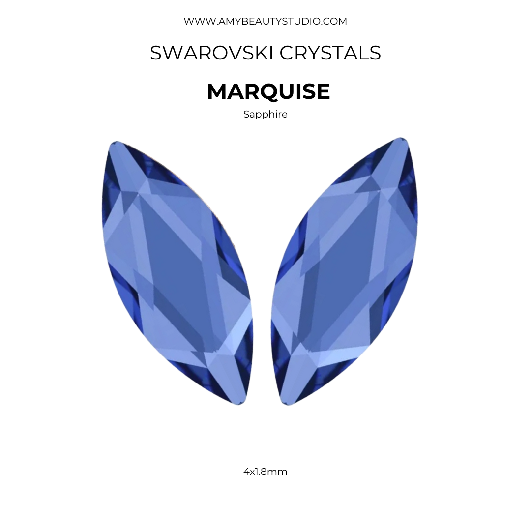 Pack 10 Marquise SWAROVSKI® - Sapphire