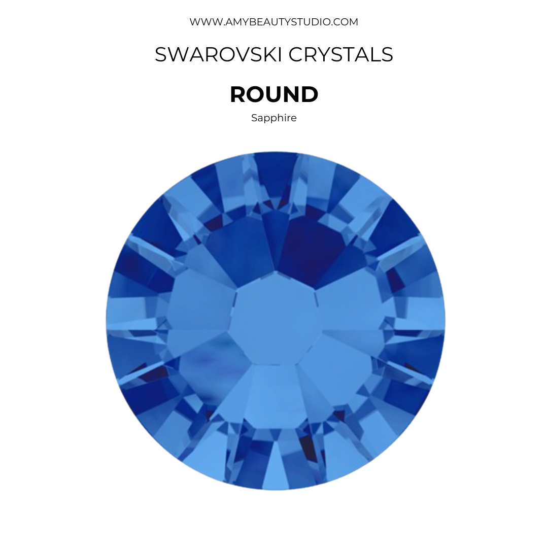 Gemas dentales SWAROVSKI® 2058 redondos - Sapphire