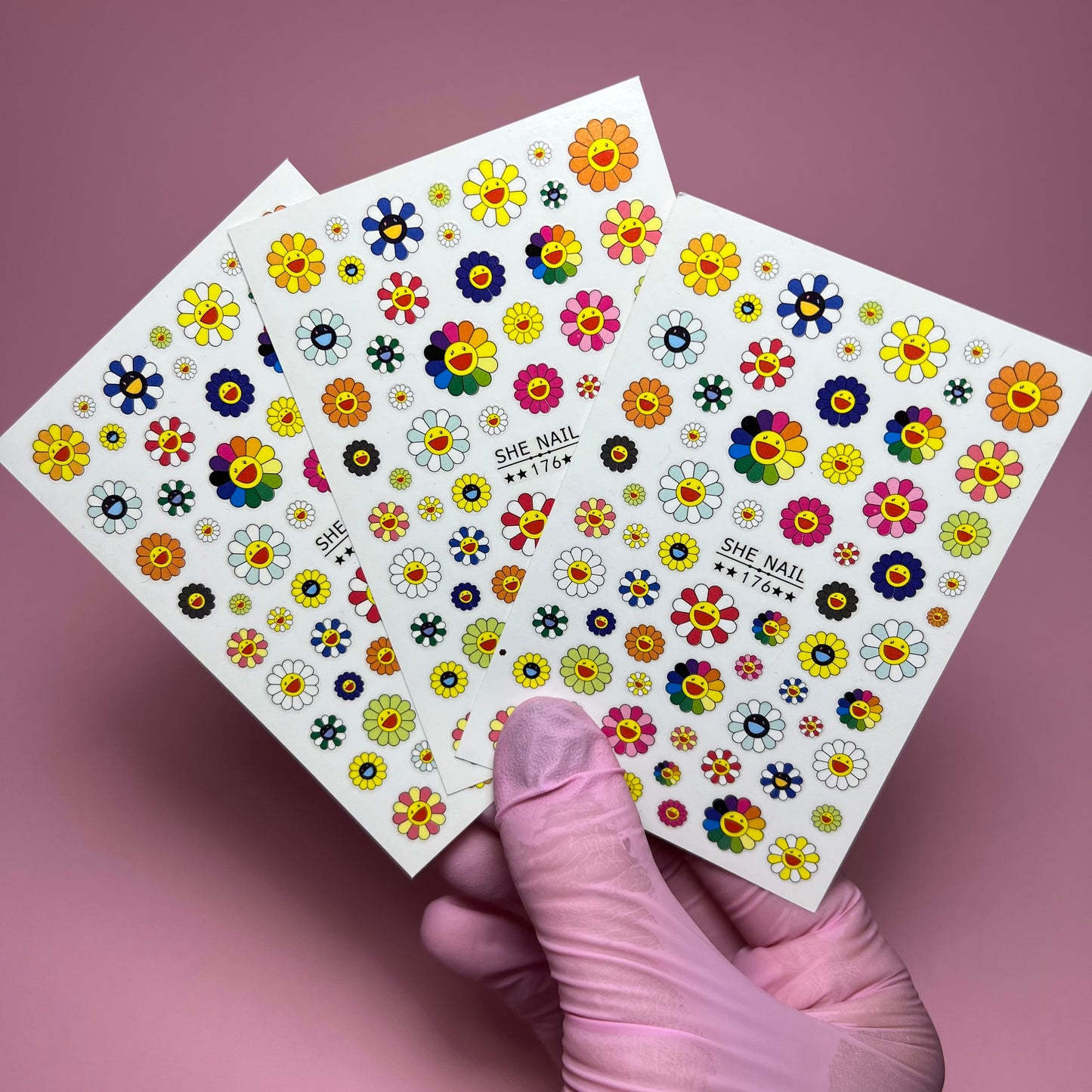 Stickers flores de colores