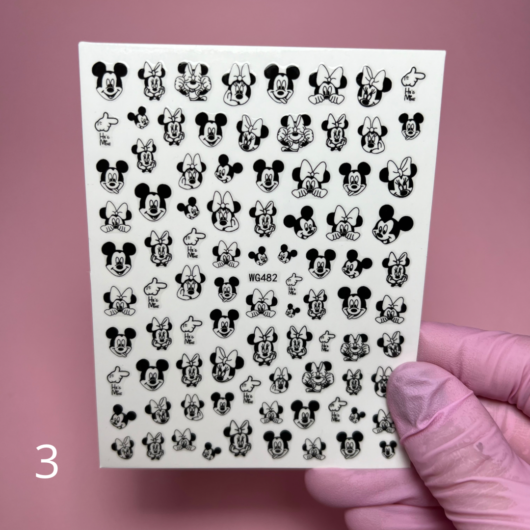 Stickers M.Mouse (Varios estilos)