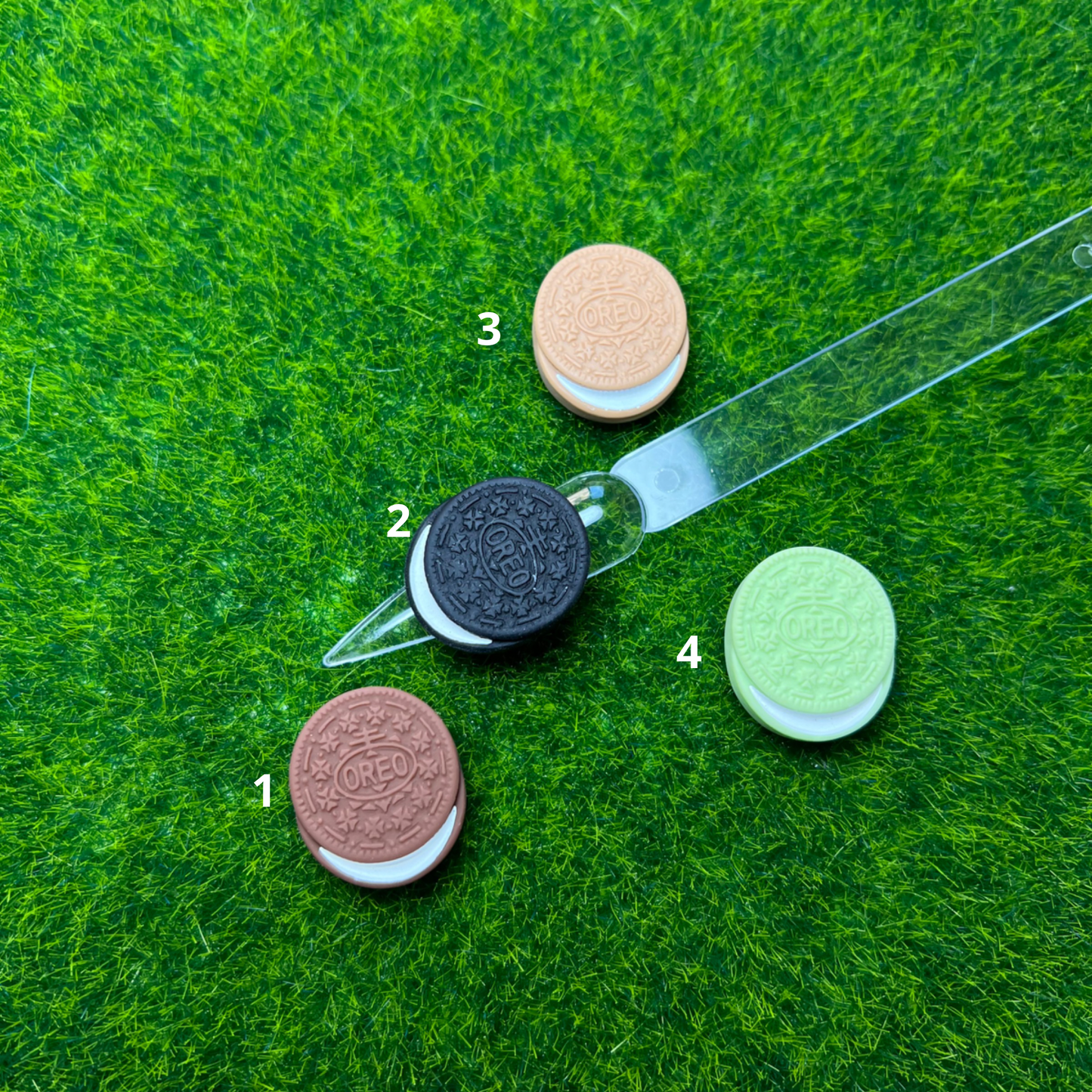 Decoración de resina galletita