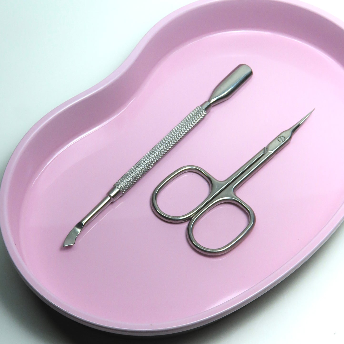 Bandeja de acero inoxidable rosa