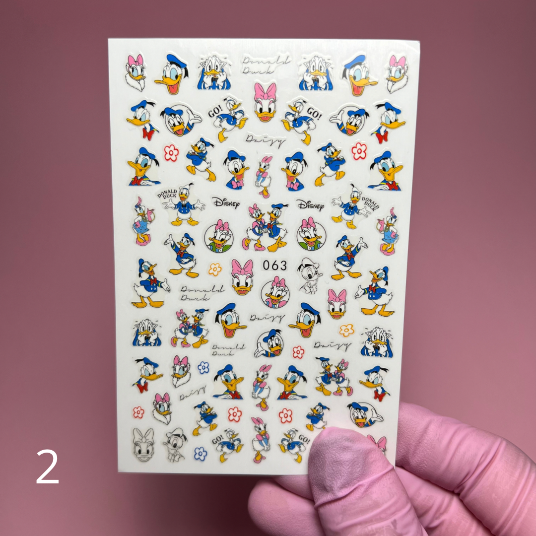 Stickers Donald (Varios estilos)