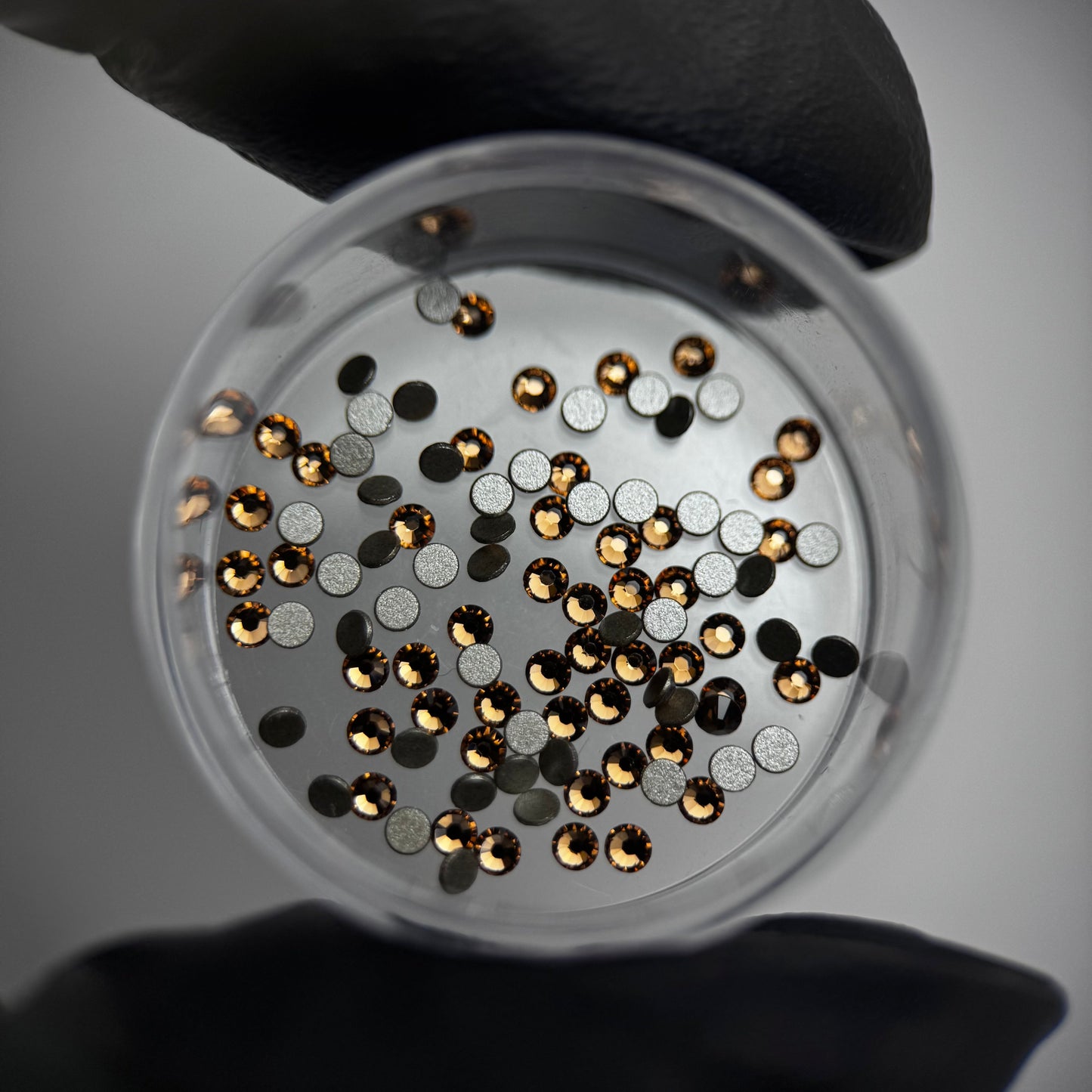 Gemas dentales SWAROVSKI® 2058 redondos - Light Smoked Topaz