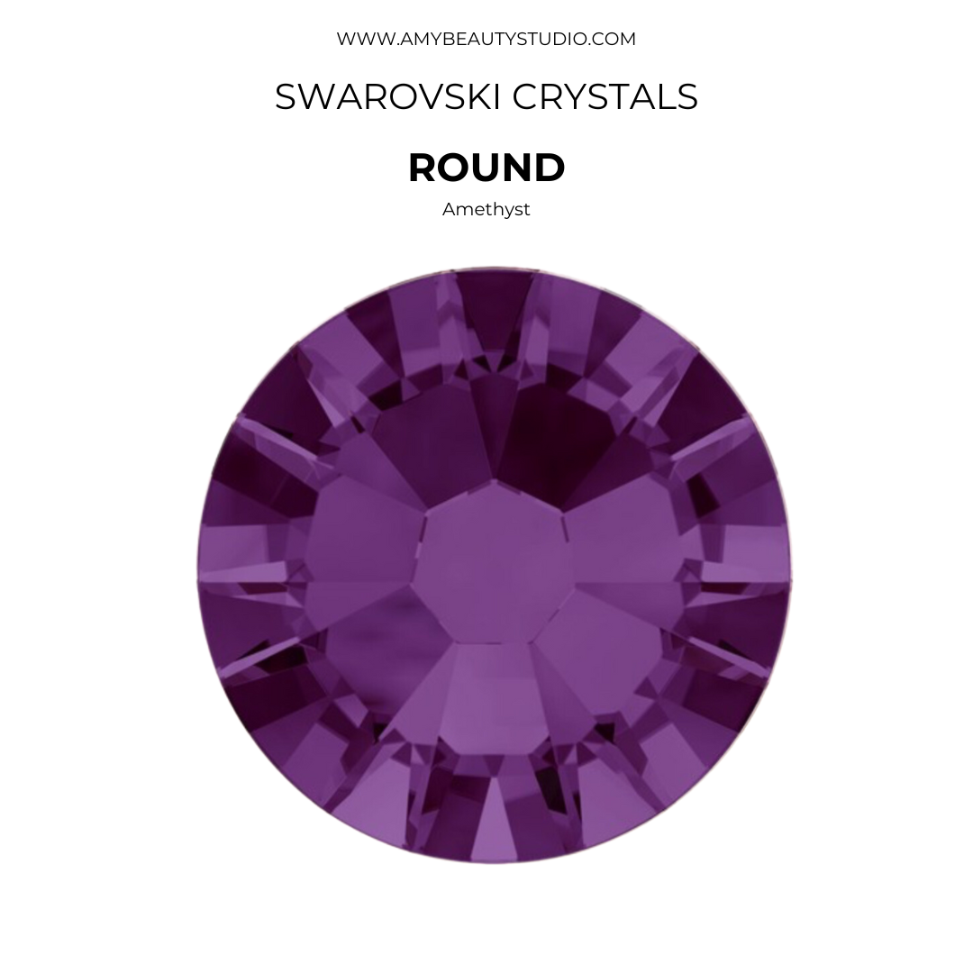 Cristales SWAROVSKI® 2058 redondos - Amethyst