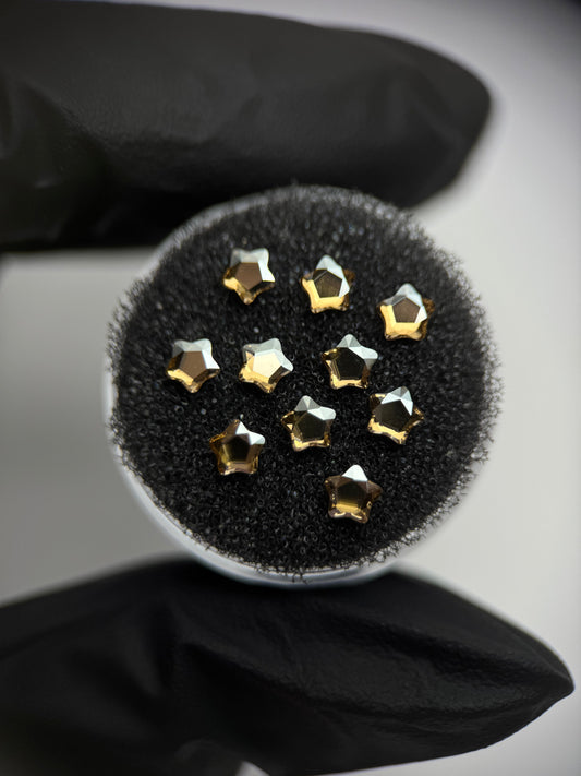 Pack 10 gemas dentales Starflower SWAROVSKI® - Crystal golden shadow