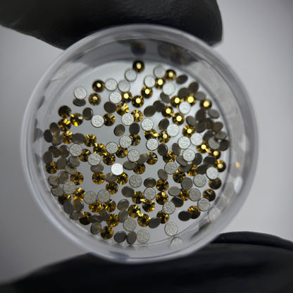 Gemas dentales SWAROVSKI® 2058 redondos - Crystal Aurum