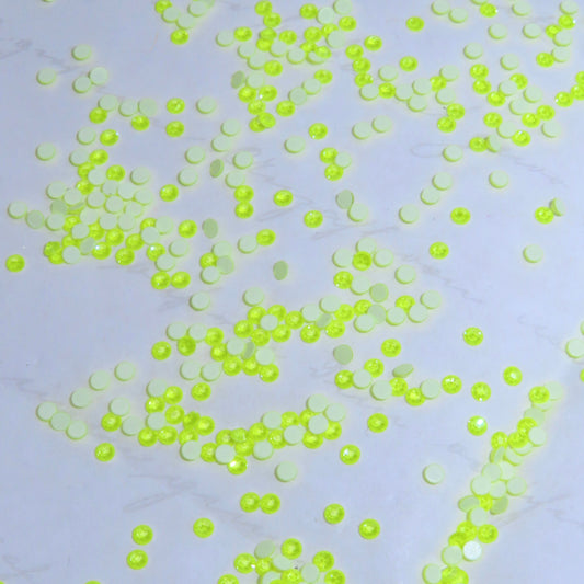 Cristales SWAROVSKI® 2058 redondos - Electr. Yellow Ignite