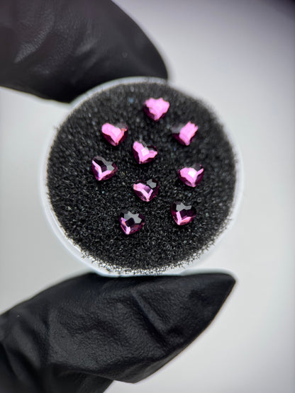 Pack de corazones SWAROVSKI® -  Fuchsia - 50/100 unidades