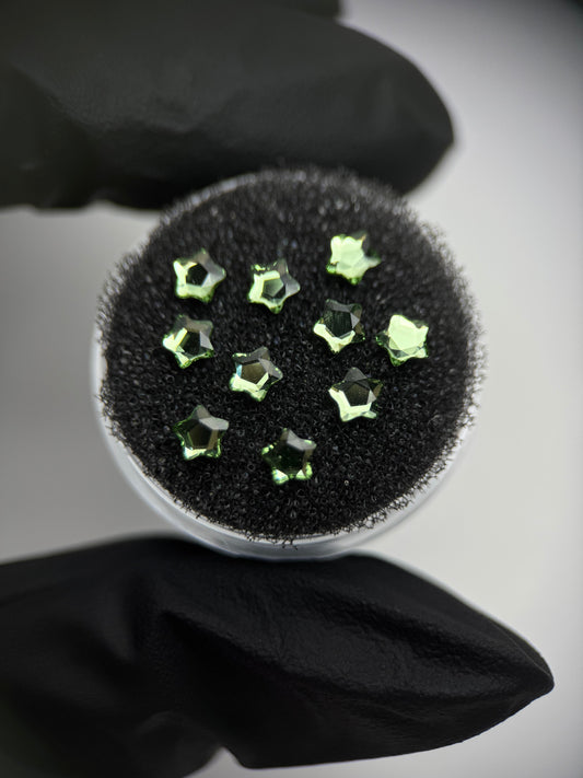 Pack 10 gemas dentales Starflower SWAROVSKI® - Peridot