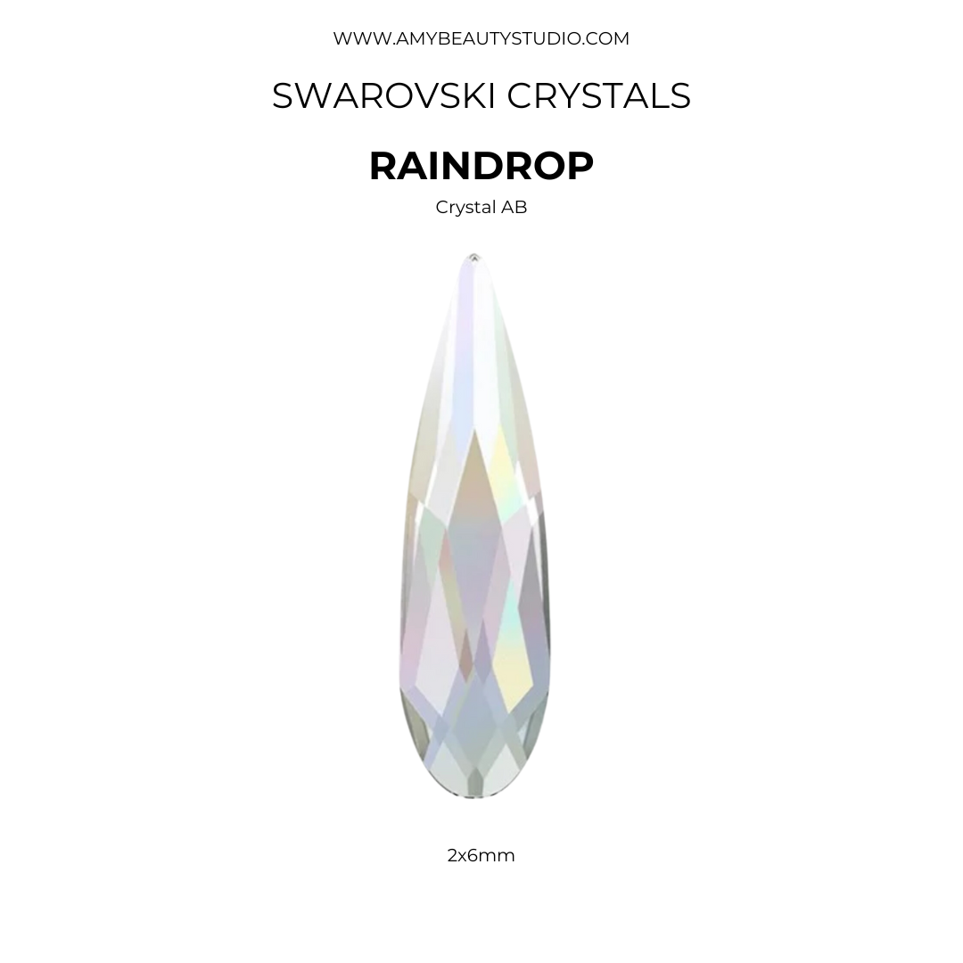 Pack  10 gemas dentales Raindrop SWAROVSKI® - Crystal AB