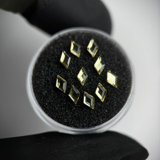 Pack 10 gemas dentales Rombo SWAROVSKI® - Jonquil