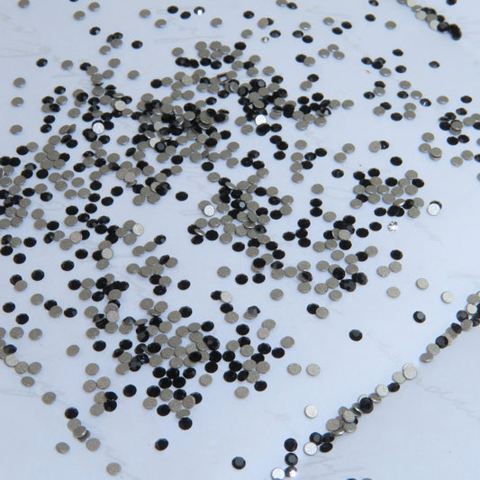 Cristales SWAROVSKI® 2000 redondos - Jet -SS3