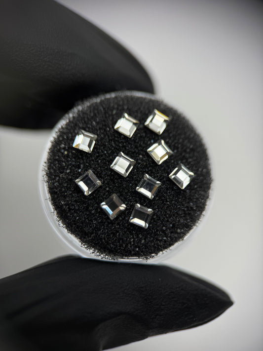 Pack 10 gemas dentales Cuadrado SWAROVSKI®  - Crystal