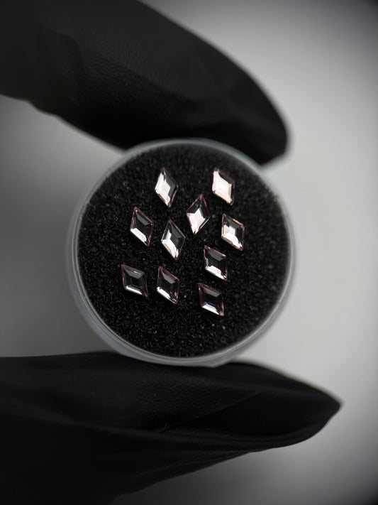 Pack 10 gemas dentales Rombo SWAROVSKI® - Light Pink