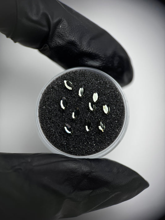 Pack 10 Navette SWAROVSKI® - Black Diamond