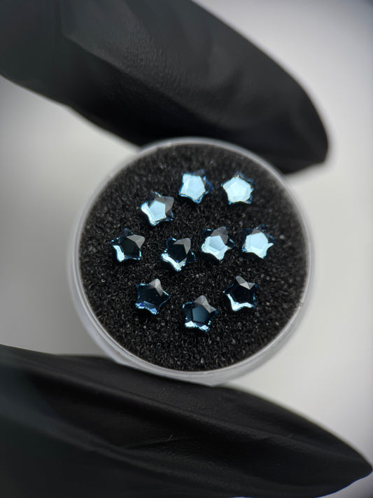 Pack 10 gemas dentales Starflower SWAROVSKI® - Aquamarine