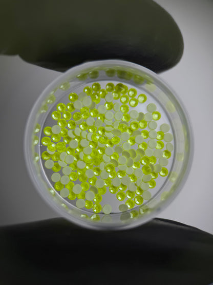 Cristales SWAROVSKI® 2058 redondos - Electr. Yellow Ignite