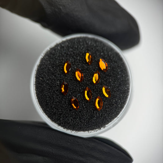 Pack de gemas dentales Navette SWAROVSKI® - Dark Orange