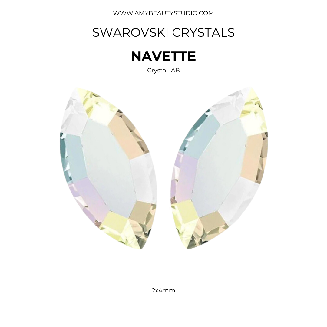 Pack de gemas dentales Navette SWAROVSKI® - Crystal AB