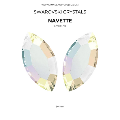 Pack de gemas dentales Navette SWAROVSKI® - Crystal AB