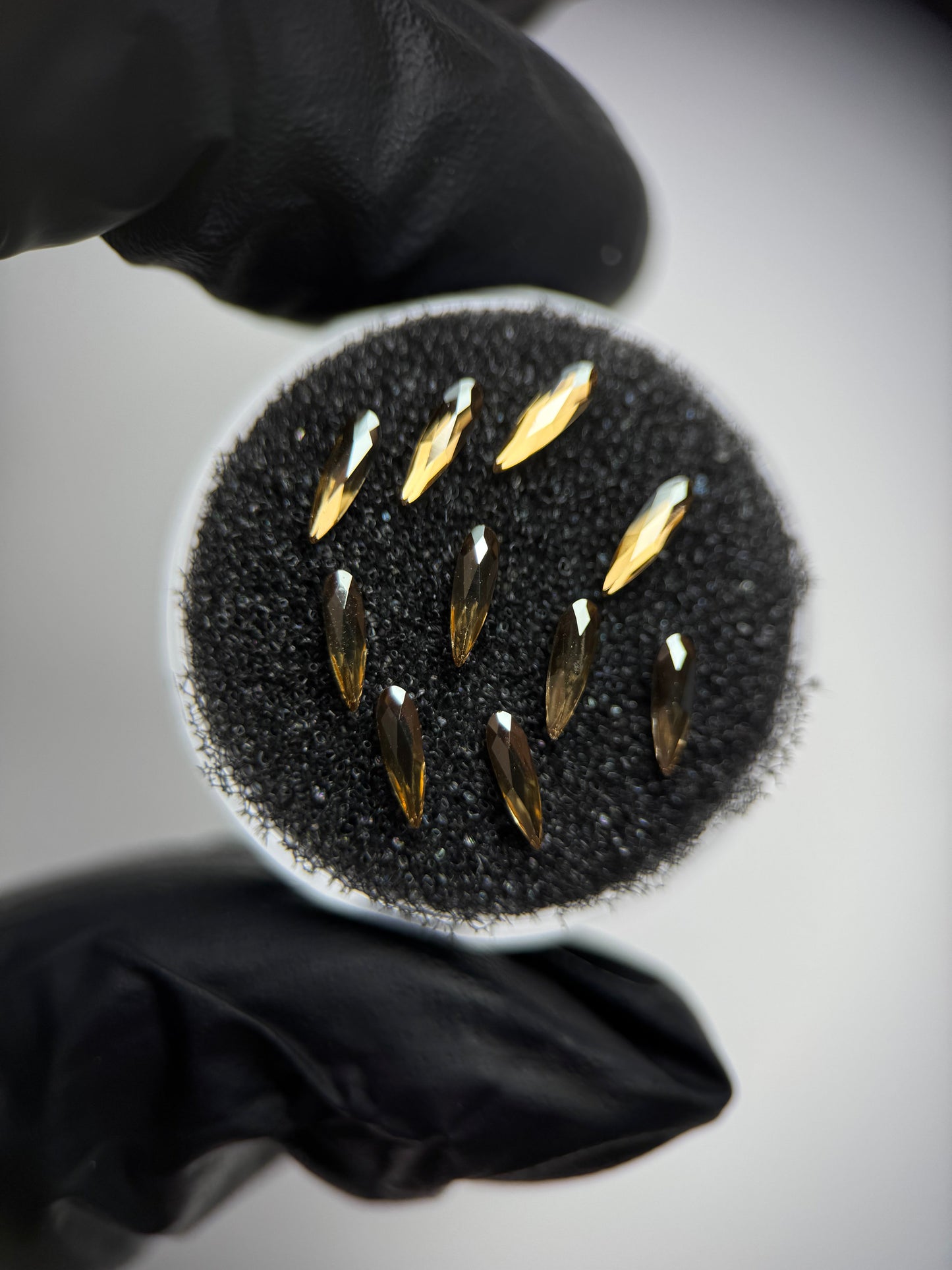 Pack 10 raindrop SWAROVSKI® - Crystal golden shadow