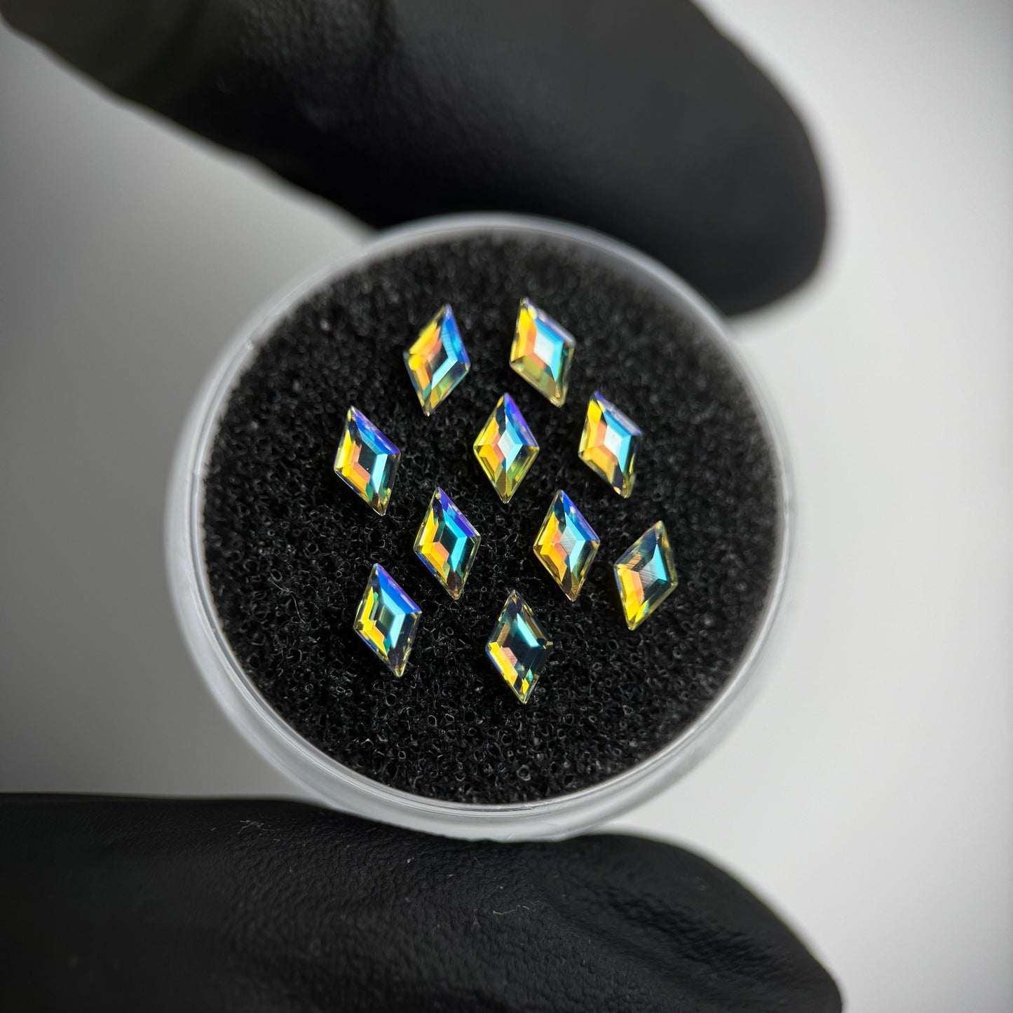 Pack 10 gemas dentales Rombo SWAROVSKI® - Crystal Shimmer