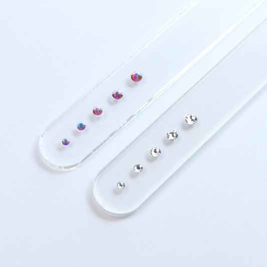 Surtido de gemas dentales SWAROVSKI® en todas las medidas - Crystal/Crystal AB - SS3 a SS7