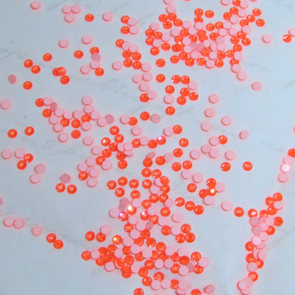 Cristales SWAROVSKI® 2058 redondos - Electr. Orange Ignite