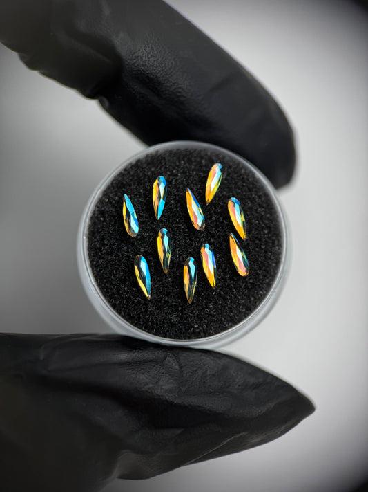 Pack 10 raindrop SWAROVSKI® - Crystal Shimmer