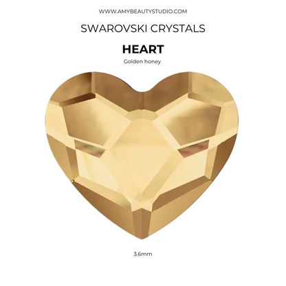 Pack de gemas dentales Corazón SWAROVSKI® -  Crystal Golden Shadow