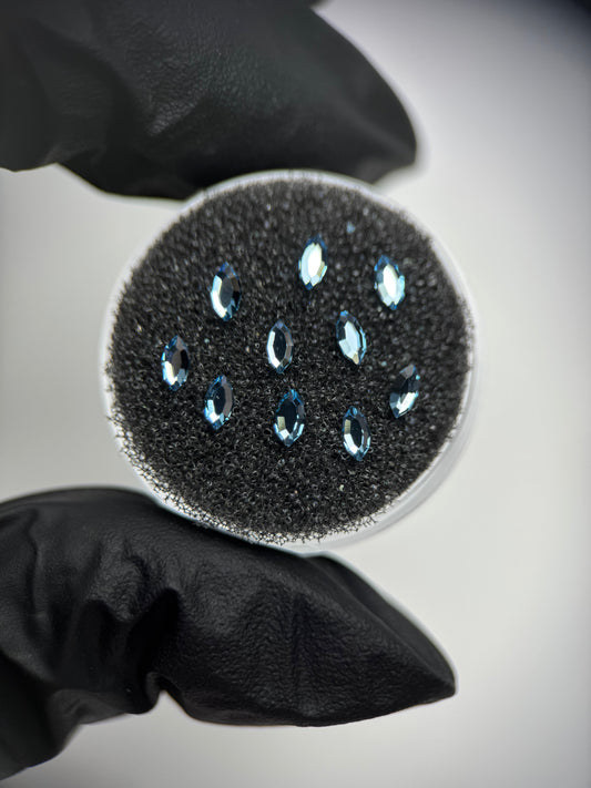 Pack de gemas dentales Navette SWAROVSKI® - Aquamarine