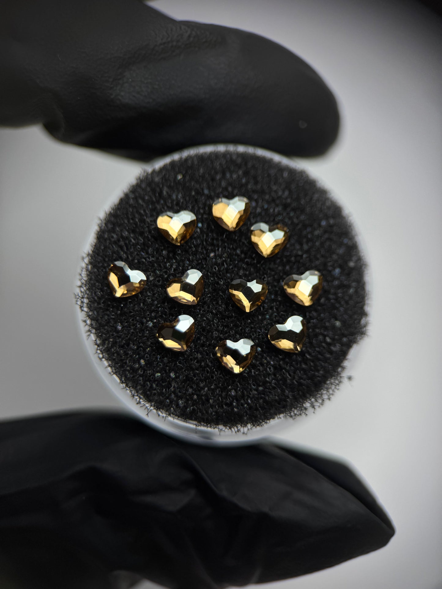 Pack de corazones SWAROVSKI® - Crystal golden shadow - 50/100 unidades