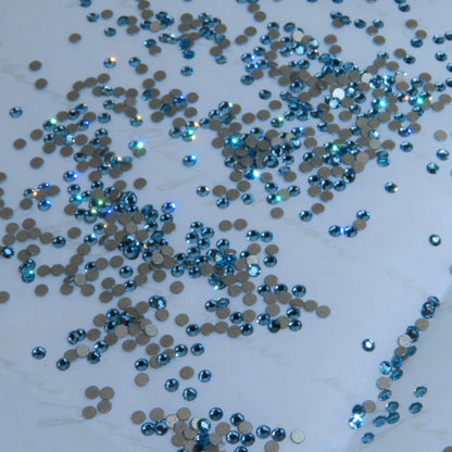 Cristales SWAROVSKI® 2000 redondos - Aquamarine -SS3