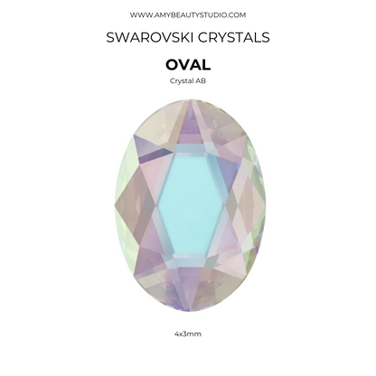 Pack 10 óvalos SWAROVSKI® - Crystal AB