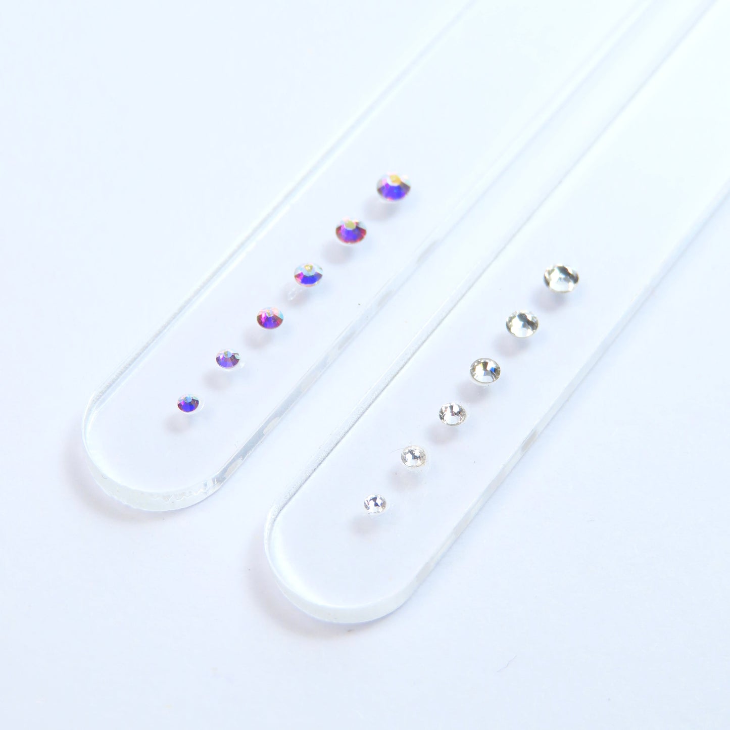 Surtido de gemas dentales PRECIOSA® en todas las medidas - Crystal/Crystal AB - SS2 a SS7