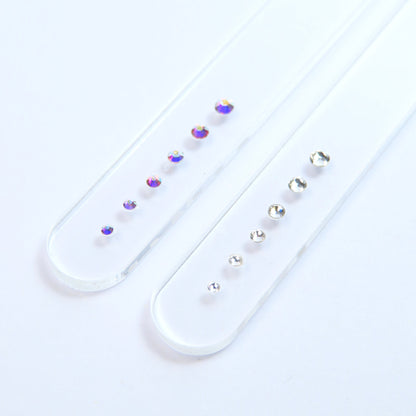 Surtido de gemas dentales PRECIOSA® en todas las medidas - Crystal/Crystal AB - SS2 a SS7