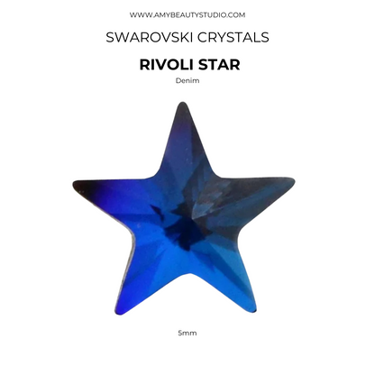 Pack 10 estrellas Rivoli SWAROVSKI® - Bermuda blue