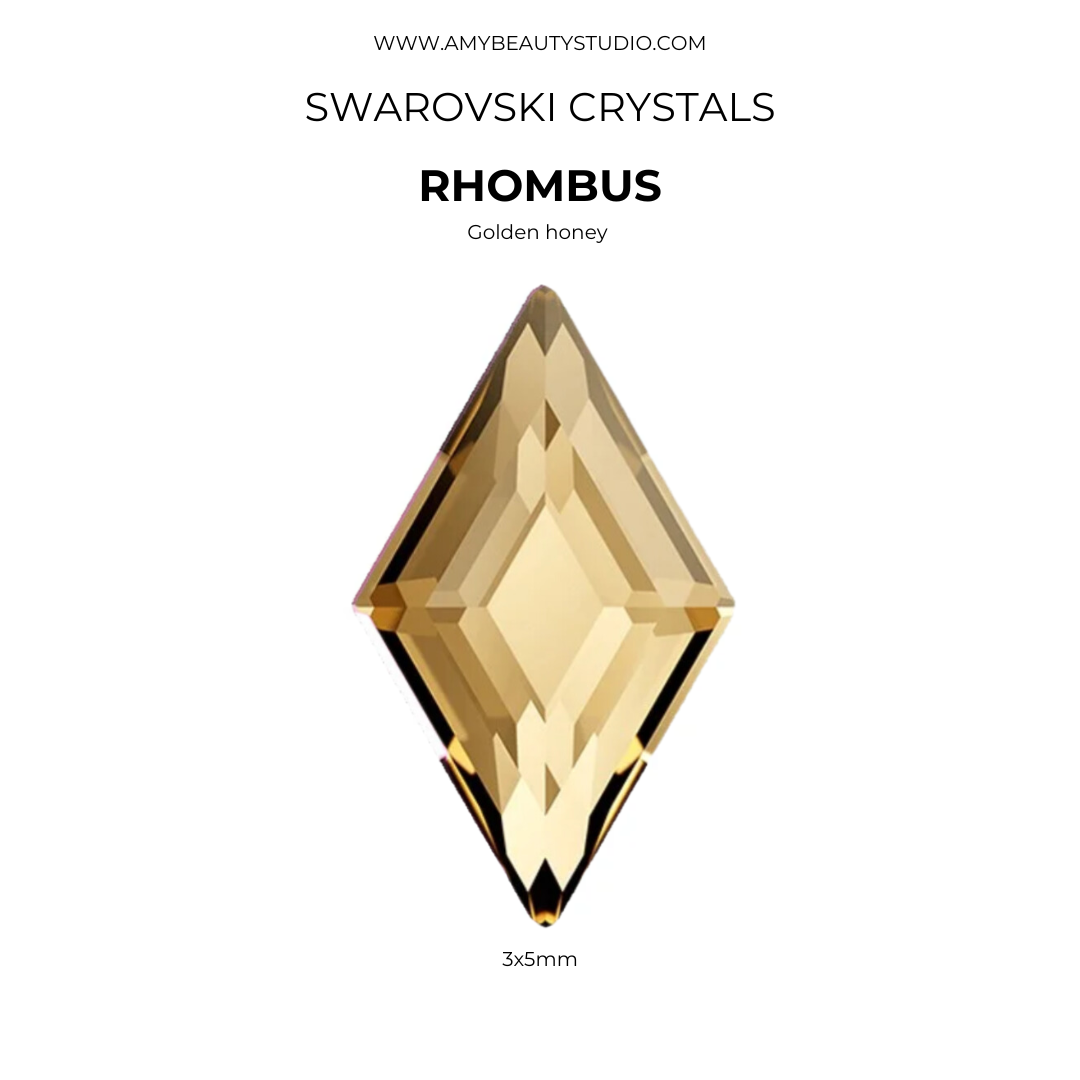 Pack 10 gemas dentales Rombo SWAROVSKI® - Crystal Golden Shadow
