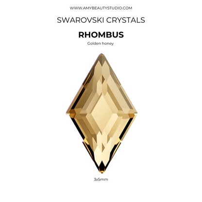 Pack 10 gemas dentales Rombo SWAROVSKI® - Crystal Golden Shadow