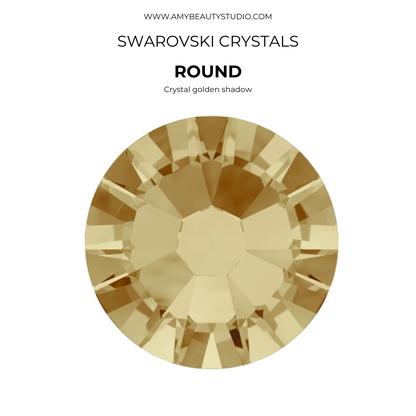 Gemas dentales SWAROVSKI® 2058 redondos - Crystal Golden Shadow