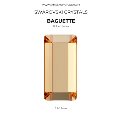 Pack 10 baguette SWAROVSKI® - Crystal Golden Shadow