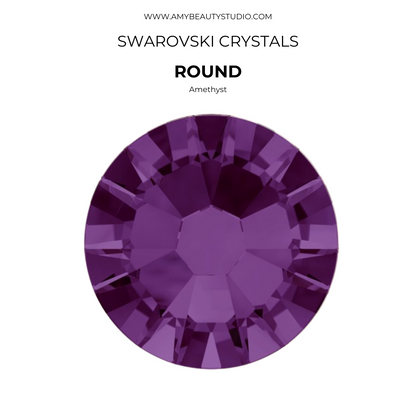 Cristales SWAROVSKI® 2058 redondos - Amethyst