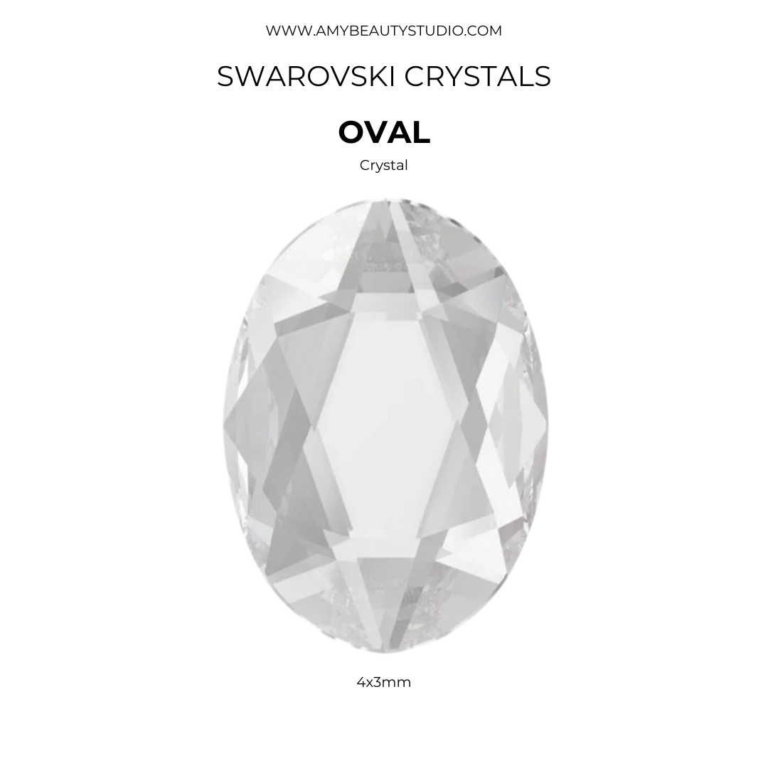Pack 10 óvalos SWAROVSKI® - Crystal