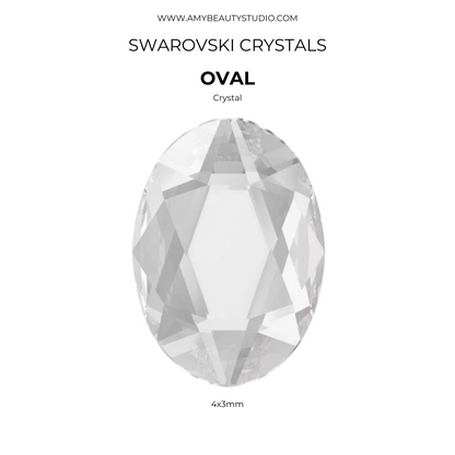 Pack 10 óvalos SWAROVSKI® - Crystal